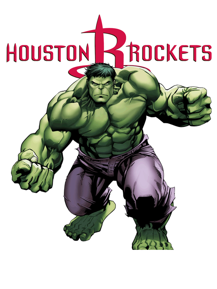 Houston Rockets Hulk Logo vinyl decal